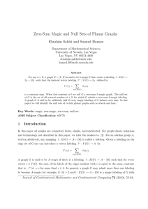 Zero-Sum Magic and Null Sets of Planar Graphs