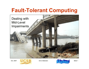 Fault-Tolerant Computing Dealing with Mid-Level Impairments