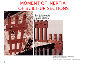 MOMENT OF INERTIA OF BUILT-UP SECTIONS