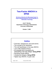 Two-Factor ANOVA in SPSS