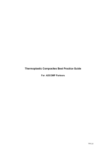 Thermoplastic Composites Best Practice Guide  For: ADCOMP Partners TWI Ltd