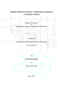 Spatial statistical analysis, modelling and mapping of malaria in Africa