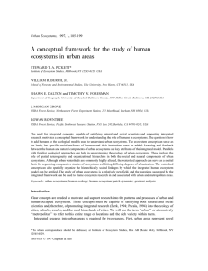A conceptual framework for the study of human