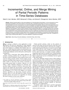 Incremental, Online, and Merge Mining of Partial Periodic Patterns in Time-Series Databases