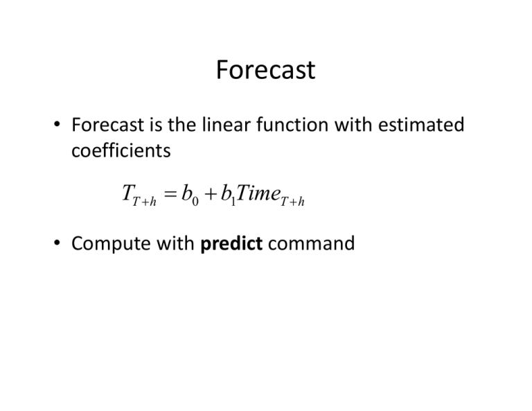 Forecast Time B T