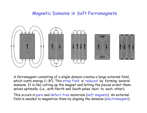 Magnetic Domains in Soft Ferromagnets