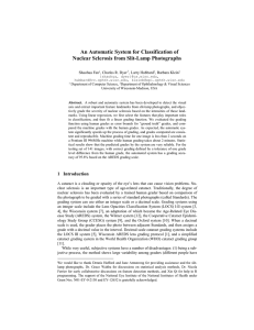 An Automatic System for Classification of Nuclear Sclerosis from Slit-Lamp Photographs