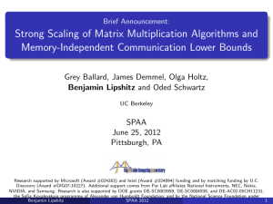 Strong Scaling of Matrix Multiplication Algorithms and Memory-Independent Communication Lower Bounds