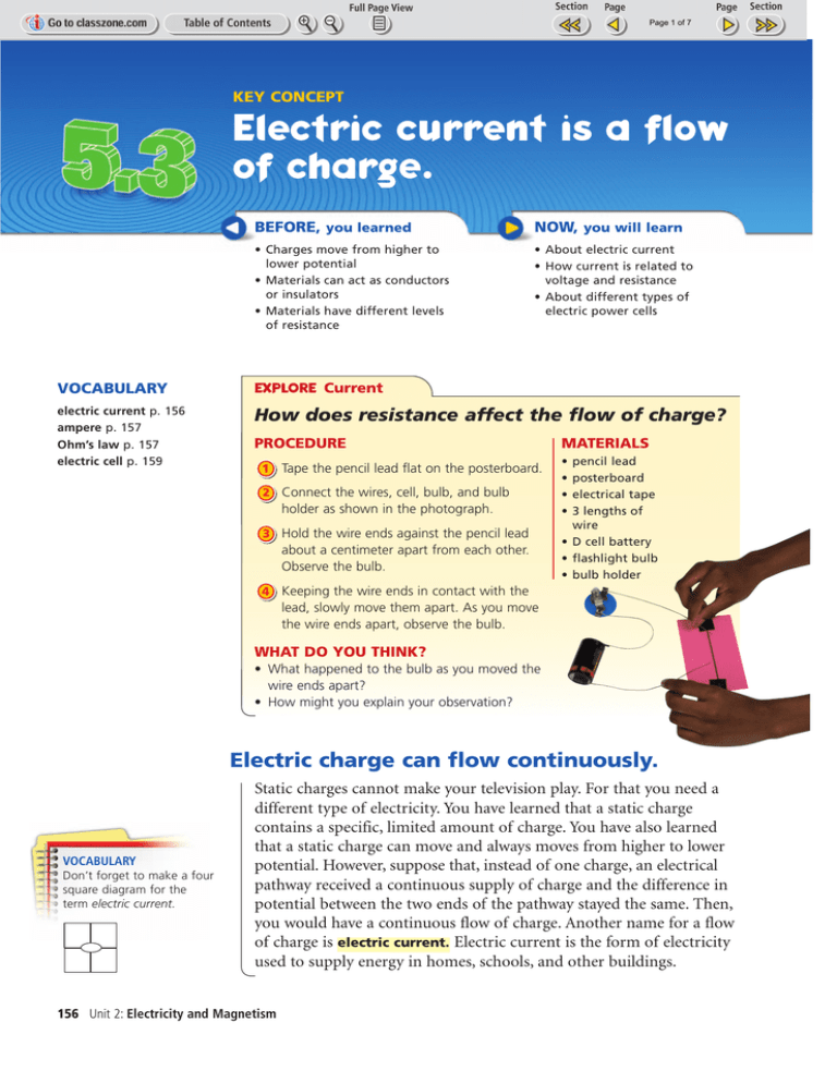 How Does Resistance Affect The Flow Of An Electrical Current In A Series Circuit