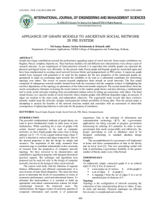 APPLIANCE OF GRAPH MODELS TO ASCERTAIN SOCIAL NETWORK IN PRI SYSTEM