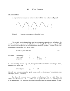 4.1      Wave Function