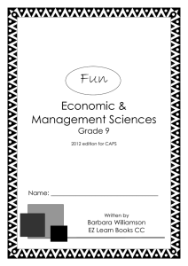 Fun  Economic &amp; Management Sciences