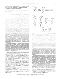 Synthesis and Characterization of a Distonic Nitrene N