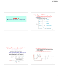 12/27/2010 Chapter 15 Reactions of Aromatic Compounds