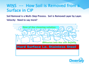 WINS  --  How Soil is Removed from a