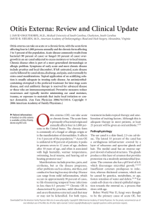 Otitis Externa: Review and Clinical Update