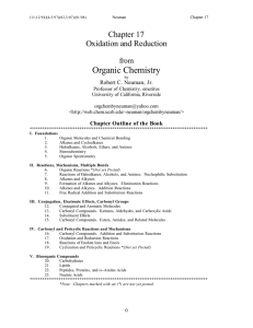 Organic Chemistry Chapter 17 Oxidation and Reduction