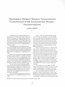 Spreader  Stoker  Stearn  Generators Incineration