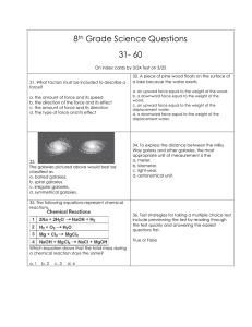 8 Grade Science Questions 31- 60 th