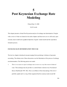 5 Post Keynesian Exchange Rate Modeling