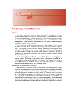 Direct Costing Financial Statements | 93
