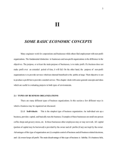 II SOME BASIC ECONOMIC CONCEPTS 3