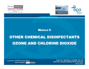 OTHER CHEMICAL DISINFECTANTS OZONE AND CHLORINE DIOXIDE M 5