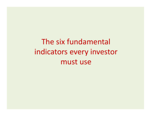 The six fundamental  indicators every investor  must use