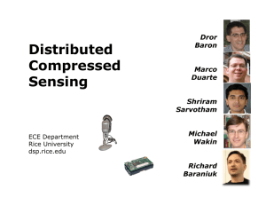 Distributed Compressed Sensing Dror