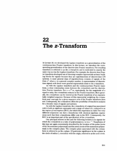 22 The  z-Transform