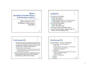 550.447 Assignment Quantitative Portfolio Theory &amp; Performance Analysis