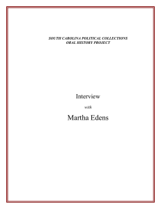 Martha Edens Interview  with