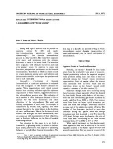 JULY,  1972 SOUTHERN  JOURNAL  OF AGRICULTURAL  ECONOMICS