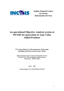 An operational Objective Analysis system at Added Products