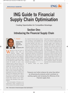 ING Guide to Financial Supply Chain Optimisation Section One: