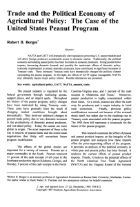 Trade and the Political Eco~omy of Agricultural Policy: