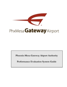 Phoenix-Mesa Gateway Airport Authority Performance Evaluation System Guide