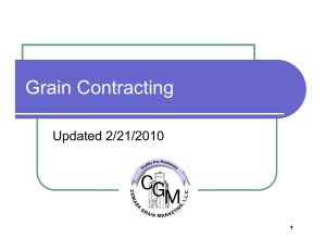 Grain Contracting Updated 2/21/2010 1