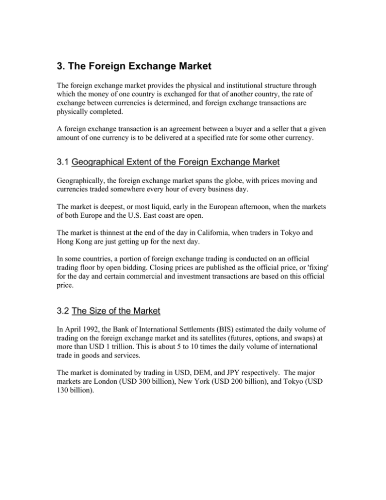 foreign exchange market essay pdf