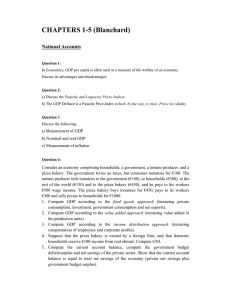 CHAPTERS 1-5 (Blanchard)  National Accounts