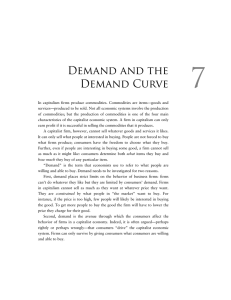 7 Demand and the Demand Curve