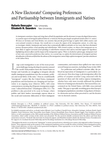 A New Electorate? Comparing Preferences and Partisanship between Immigrants and Natives