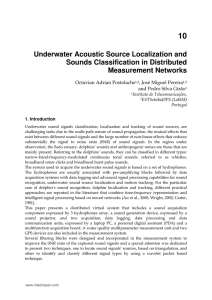 10 Underwater Acoustic Source Localization and Sounds Classification in Distributed Measurement Networks