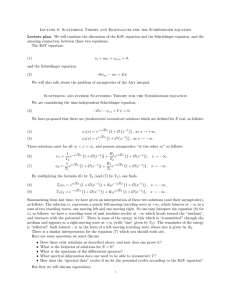 Lecture 6: Scattering Theory and Eigenvalues for the Schr¨ odinger equation