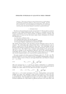 ITERATED INTEGRALS IN QUANTUM FIELD THEORY