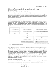 Discrete Fourier analysis for phylogenetic trees