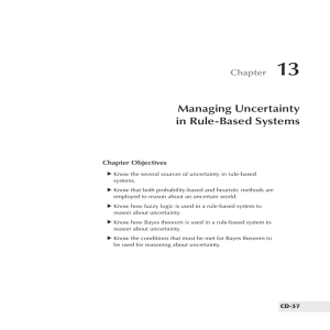 13 Managing Uncertainty in Rule-Based Systems Chapter