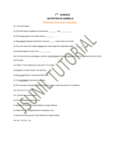 Textbook Exercise Solution 7 SCIENCE NUTRITION IN ANIMALS