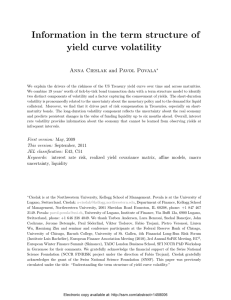 Information in the term structure of yield curve volatility and Pavol Povala