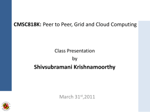 Shivsubramani Krishnamoorthy CMSC818K:  Class Presentation